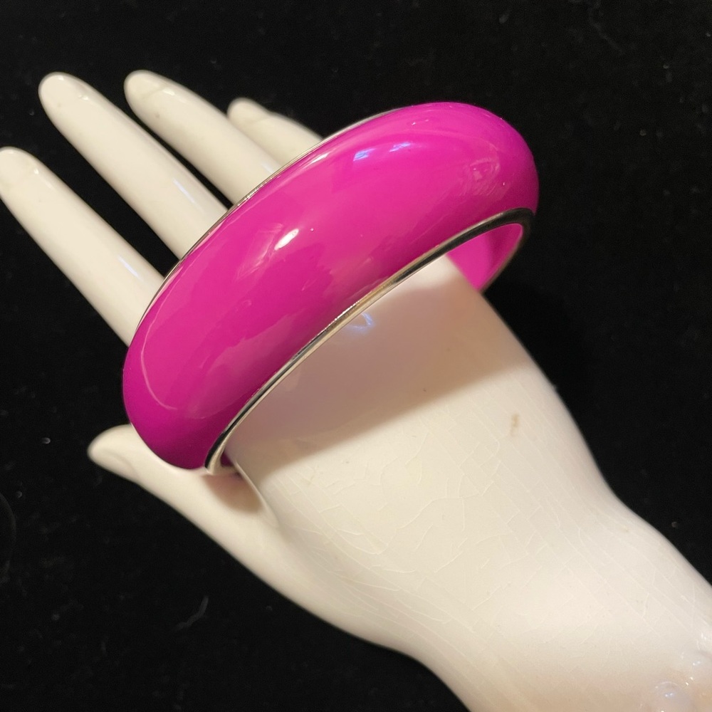 Magenta bangle bracelet